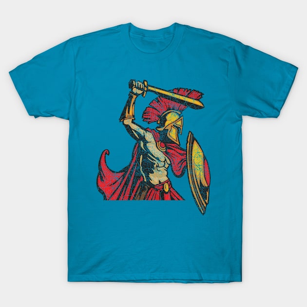 Greek Spartan Warrior T-Shirt by vladocar